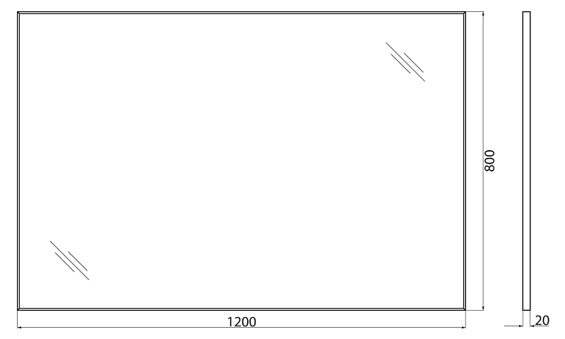 Зеркало BelBagno SPC-AL-1200-800 , изображение 9
