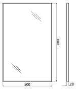 Зеркало BelBagno SPC-AL-500-800 , изображение 8