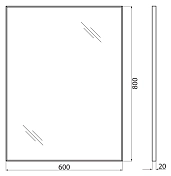Зеркало BelBagno SPC-AL-600-800 , изображение 8