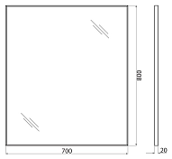 Зеркало BelBagno SPC-AL-700-800 , изображение 8