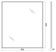 Зеркало BelBagno SPC-AL-800-900 , изображение 7