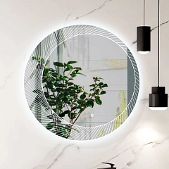 Фото Зеркало Black&White Universe U918.MR 80 см