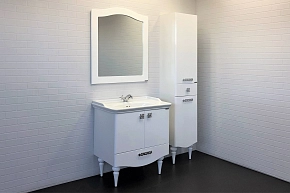 Фото Зеркало Comforty Монако 80 белый глянец