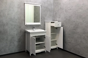 Фото Зеркало Comforty Тбилиси 70 белый глянец