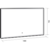 Зеркало Dreja Point 100 c подсветкой , изображение 5