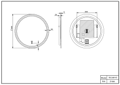 Зеркало Esbano ES-2481 YD , изображение 5