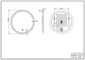 Фото Зеркало Esbano ES-2481 YD