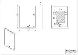 Изображение Зеркало Esbano ES-2542 HD Зеркало Esbano ES-2542 HD , изображение 3