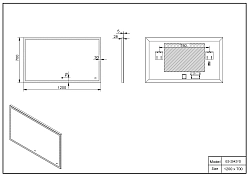 Изображение Зеркало Esbano ES-2542 YD Зеркало Esbano ES-2542 YD , изображение 3