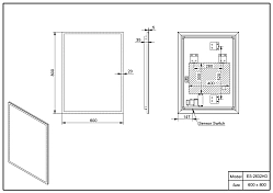 Зеркало Esbano ES-2632 HD , изображение 3