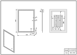 Зеркало Esbano ES-3429HRD , изображение 2