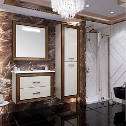Фото Зеркало Opadiris Карат 80 золотая патина