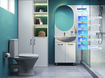 Мебельная раковина Aquaton Santeri Грация 60  - фото 3