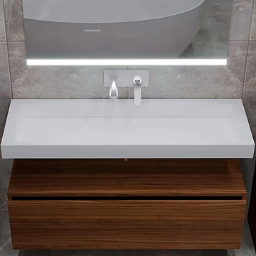 Мебельная раковина Armadi Art Flat 100 белая  - фото 2