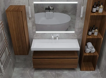 Мебельная раковина Armadi Art Flat 100 белая  - фото 3
