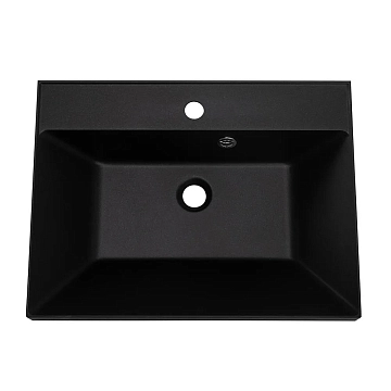 Мебельная раковина BelBagno BB600/450-LV-ART-AST-NERO 60 см  - фото 2