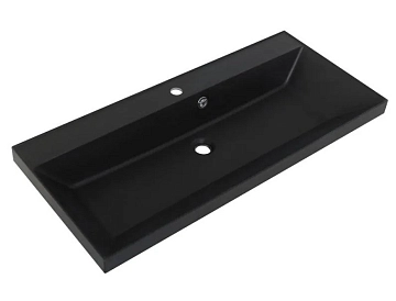 Мебельная раковина BelBagno Marino BB800/450-LV-ART-AST-NERO 80 см  - фото 2