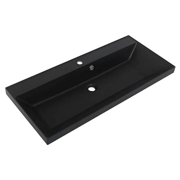 Мебельная раковина BelBagno Marino BB900/450-LV-ART-AST-NERO 90 см  - фото 2