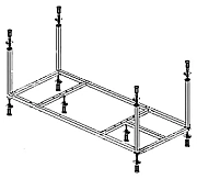 Каркас для ванны Cezares EMP-170-80-MF-R 170х80