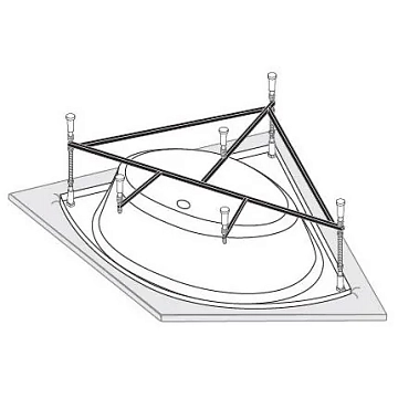 Каркас для ванны Vagnerplast 150x150 VPK150150P 