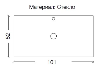 Столешница Armadi Art Lucido 100 черная  - фото 2