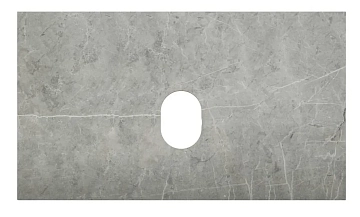 Столешница BelBagno без отверстия под смеситель KEP-80-MGL-W0 Marmo Grigio Lucido 
