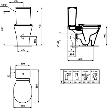 Бачок для унитаза Ideal Standard Connect Air E073401  - фото 4