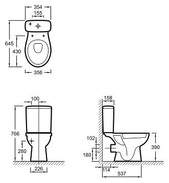 Бачок для унитаза Jacob Delafon Patio ETB212-00  - фото 3