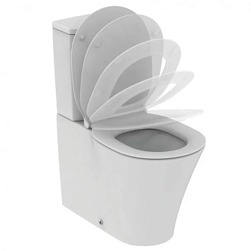 Крышка-сиденье Ideal Standard Connect Air E036601 с микролифтом, петли хром  - фото 4