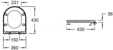 Крышка-сиденье Jacob Delafon Rodin+ E23280-00 с микролифтом  - фото 5