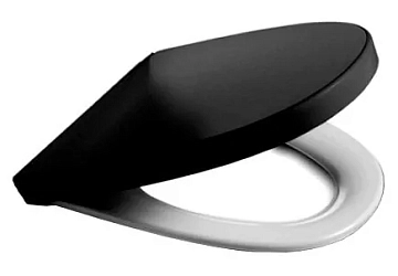 Крышка-сиденье Roca Victoria Nord Black Edition ZRU9302627 с микролифтом, петли хром 