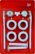Монтажный комплект для радиатора Azario 3/4" AZ3/40002