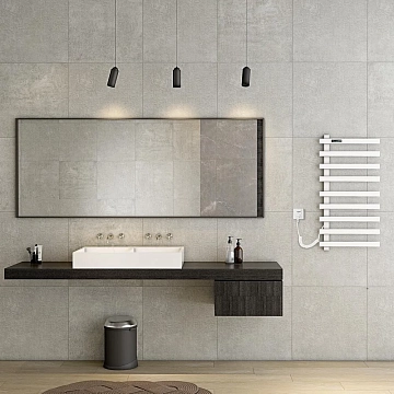 Полотенцесушитель электрический Black&amp;White Universe N-355W-I  48x92 белый  - фото 5