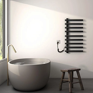 Полотенцесушитель электрический Black&amp;White Universe N-355В-I 48x92 черный  - фото 3