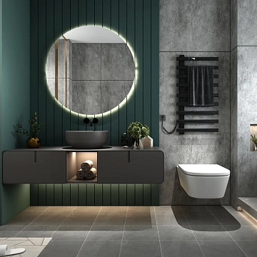 Полотенцесушитель электрический Black&amp;White Universe N-355В-I 48x92 черный  - фото 4