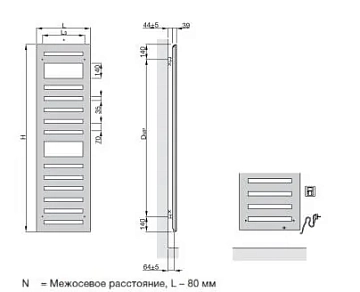 Полотенцесушитель электрический Zehnder Metropolitan Spa 50х120 белый  - фото 2