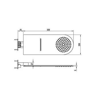 Верхний душ RGW Shower Panels SP-62  - фото 3
