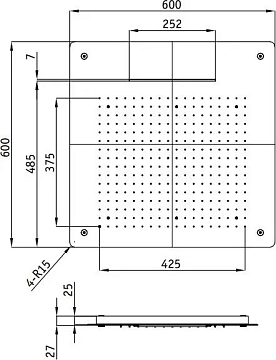 Верхний душ RGW Shower Panels SP-74  - фото 3