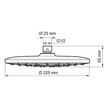 Верхний душ Wasserkraft A077  - фото 3