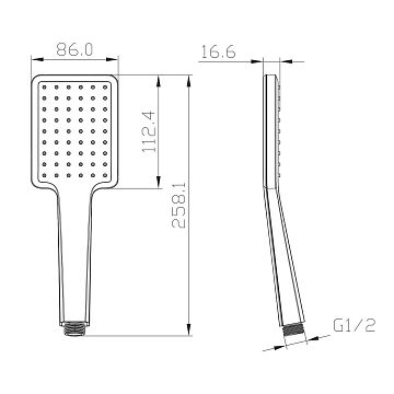 Душевая лейка Lemark LM8124BL  - фото 2