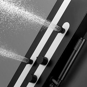 Душевая панель Black&amp;White Gravity GR027 черный/белый  - фото 4
