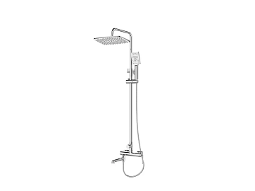Душевая стойка BelBagno Acqua ACQUA-VSCM-CRM 