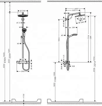 Душевая стойка Hansgrohe Crometta S 27268000  - фото 5