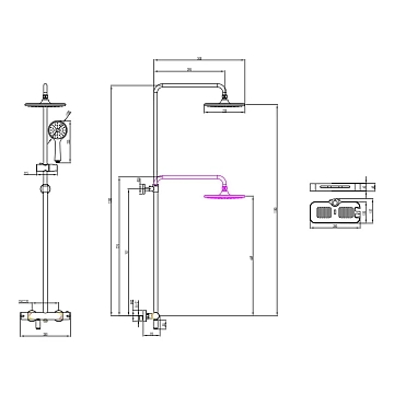 Душевая стойка Lemark Tropic LM7010C  - фото 4