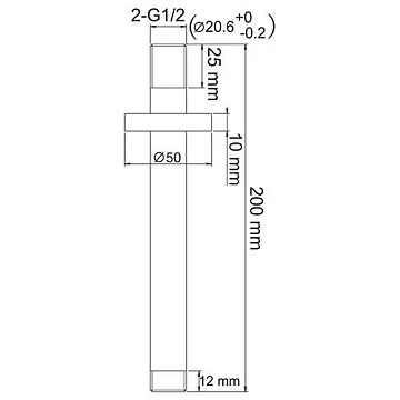 Кронштейн для верхнего душа Wasserkraft A068  - фото 2
