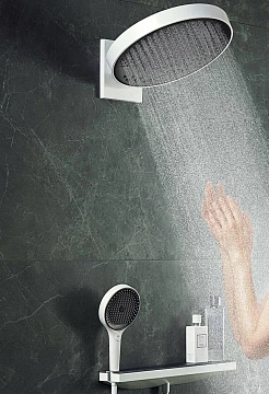 Шланговое подключение Hansgrohe Rainfinity 26843700 держатель для душа  - фото 3