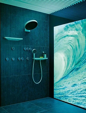 Шланговое подключение Hansgrohe Rainfinity 26843700 держатель для душа  - фото 4