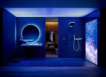 Шланговое подключение Hansgrohe Rainfinity 26843700 держатель для душа  - фото 5
