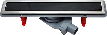 Душевой лоток Pestan Confluo Premium Line 300 черное стекло/сталь 