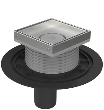 Душевой трап Azario DN50 AZ-C 384 A 10х10х13 см, вертикальный слив 